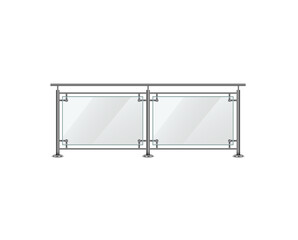 png plastic barrier and tubular fence design for pool or terrace with vector isolated balustrade and three-dimensional metallic structure used in home architecture and building set

