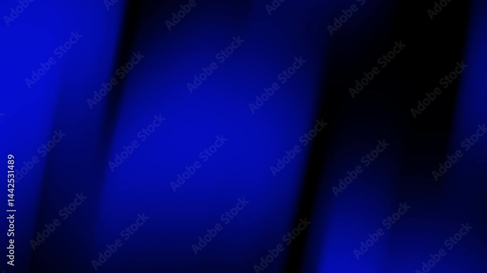 Poster a dark blue gradient abstract background with smooth, flowing transitions and soft black shadows.