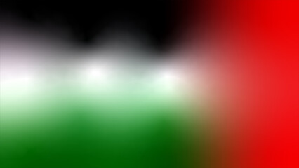 Abstract Gradient Display of Pan-Arab Colors Creating a Unique Pattern