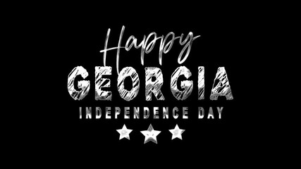 Happy Georgia Independence Day graphic celebrates the occasion with vibrant colors and cultural symbols. Ideal for social media posts and event promotions.