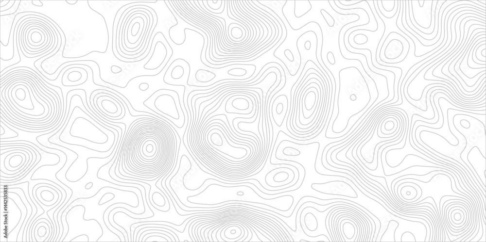 Poster abstract background with topographic map white background. the stylized height of the topographic ma