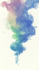 An abstract swirl of colorful smoke against a light background, evoking creativity and calmness.