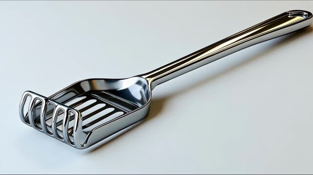 Silver back scratcher for personal care, tool