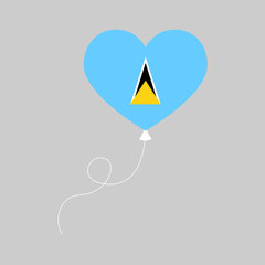 National Flag of Saint Lucia