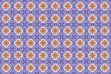 seamless geometric pattern Geometric Ikat Pattern