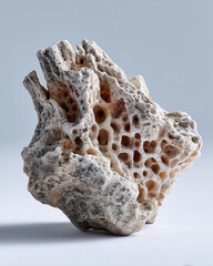 Obraz premium A large rock with holes in it