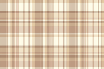 Refresh textile check tartan, network plaid texture seamless. Rag background fabric pattern vector in light and orange colors.