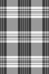 Customize textile fabric pattern, dimensional vector tartan texture. Dogtooth plaid seamless check background in grey and white colors.