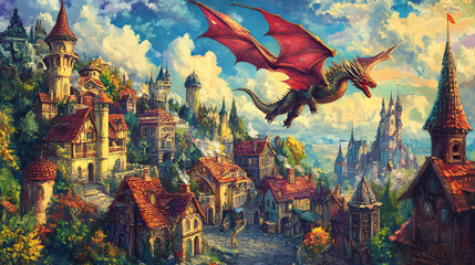 art, painting, city, drawing, color, texture, wall, graffiti, illustration, paint, landscape, colors, vintage, design, street, oil, old, wallpaper, architecture, summer, picture, colorful, canvas, tha