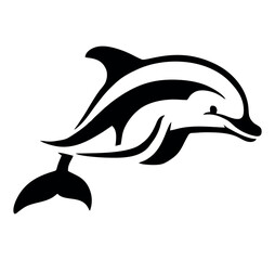 A beautiful and creative dolphin logo design perfect for marine businesses, aquariums, water parks, travel agencies, or ocean-themed brands. This logo features a clean, modern, and playful dolphin ill