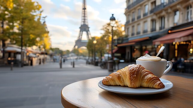 a crois on a table