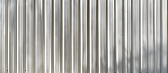 Fototapeta premium The texture of an aluminum facade made from corrugated sheet metal