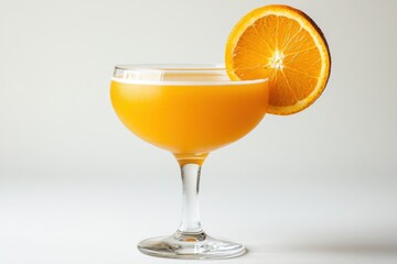 Orange juice in tall glass