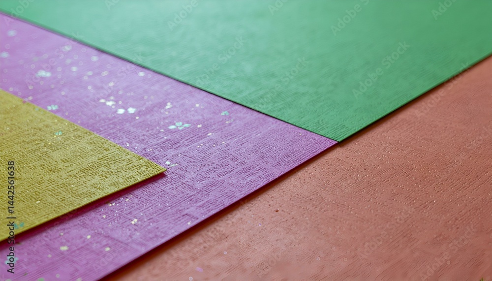 Aufkleber abstract pastel textured background. four colors overlap creating a geometric pattern. ideal for des