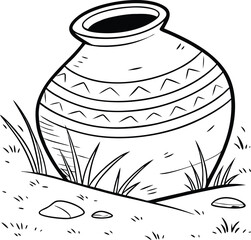 sketch of a jug