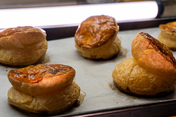 Upside Down Onion Puff pastry Tart. Food. pastry