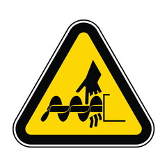 Cutting of Fingers Or Hand Auger Symbol Sign Isolate On White Background,Vector Illustration EPS.10