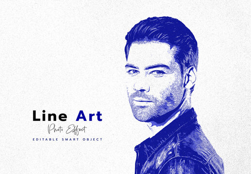 Line Art Photo Effect