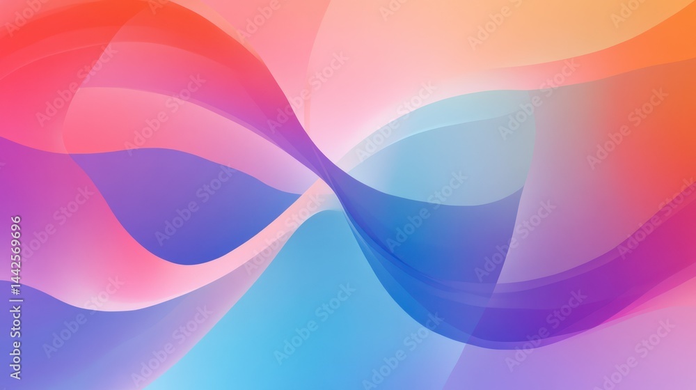 Poster abstract vibrant gradient background design with smooth pastel color b
