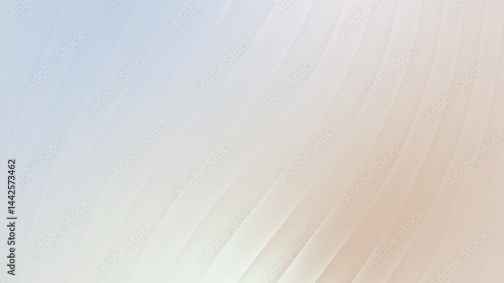 Poster soft pastel gradient background with smooth wavy lines