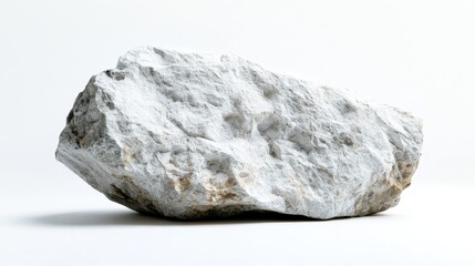 Obraz premium A single white rock object
