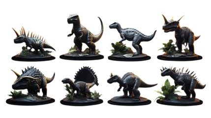 set of dinosaurs