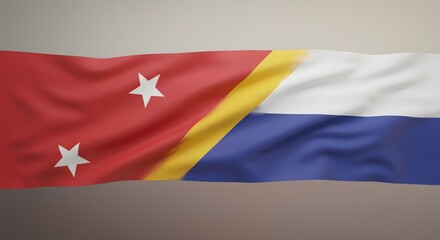 Fototapeta premium Flag with Stars and Stripes