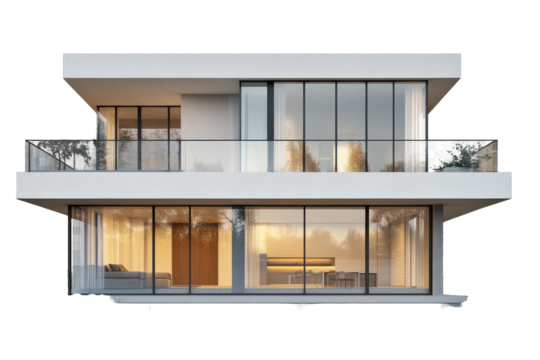 Isolated Modern House Exterior