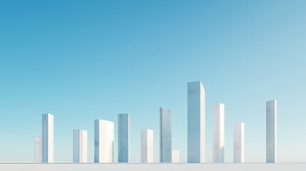 Futuristic Cityscape: Abstract Skyline with Towering Structures