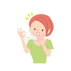 爽やかな息の女性