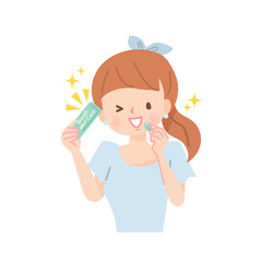 ブレスケアをする女性達