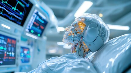Robotic patient in a hospital setting