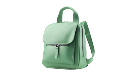 Stylish Pastel Green Backpack with Modern Design - High Detail Image