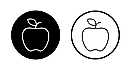 Apple icon logo design. Apple sign and symbols for web design.