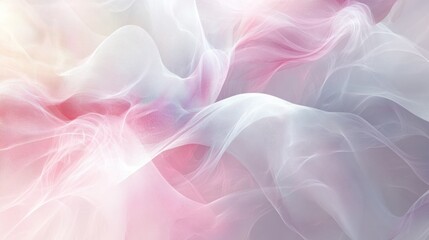 Ethereal swirls of pink and white blending seamlessly in a soft, dreamy display