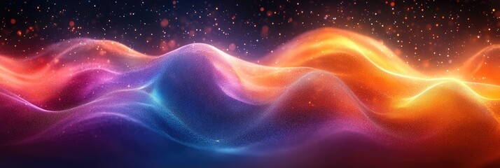 Fototapeta premium Abstract design with vibrant flowing colors