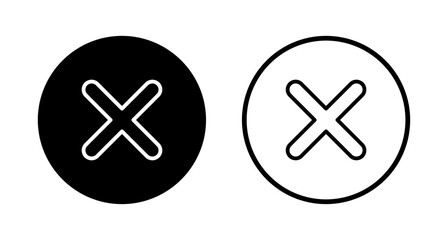 Obraz premium Close icon logo design. Delete sign and symbol. cross sign