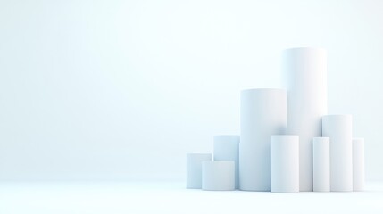 Fototapeta premium Abstract Cylindrical Composition