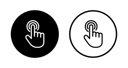 Hand cursor icon logo design. cursor sign and symbol. hand cursor icon clik
