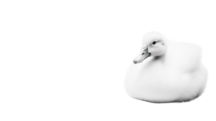 Professional White Duck Isolated on White Background for Stock Photos