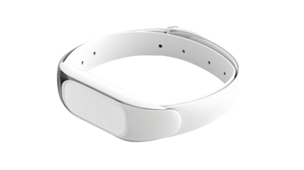 Professional White Sleep Tracker Isolated on White Background for Monitoring Sleep Patterns