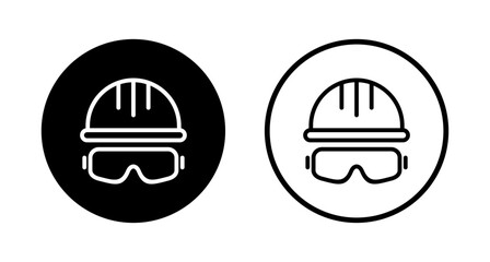 Helmet icon logo design. Motorcycle helmet sign and symbol. Construction helmet icon. Safety helmet