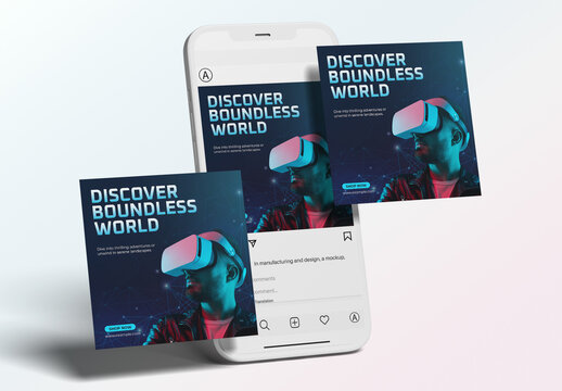 Metaverse AI Technology Social Media Post