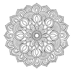 Artistic Spiritual Mandala Pattern for Posters and Prints