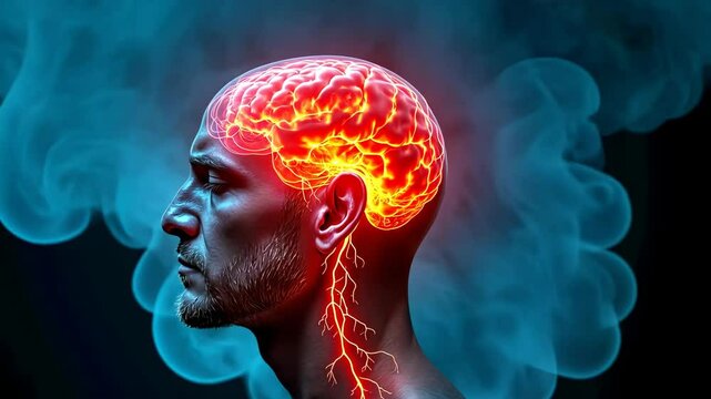 Cold pain, frostbite symptoms, headache relief. Neural discomfort. Blood vessels constrict from severe cold. Scalp tingling improves with gentle heat. Brain function decays without proper warmth.