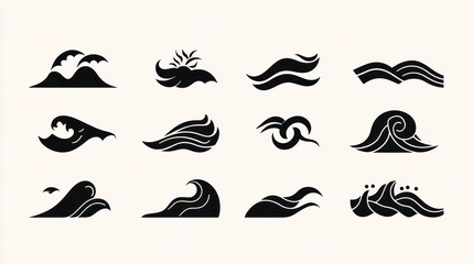 Ocean Wave Icons Collection (3)