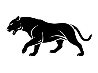 Obraz premium Solid black background image for design purposes. A completely black image of black panther .