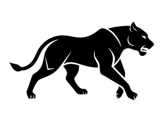Fototapeta premium Solid black background image for design purposes. A completely black image of black panther .
