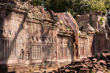 Angkor ancient temple ruins in Cambodia