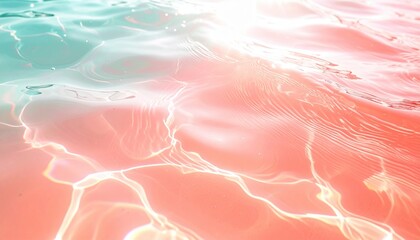 Radiant water ripples in a serene pool tropical paradise abstract photography bright and tranquil environment close-up view relaxation concept